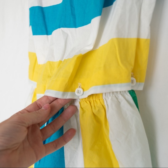 90s Two Piece Bright Stripe Jumper - Picture 5 of 5